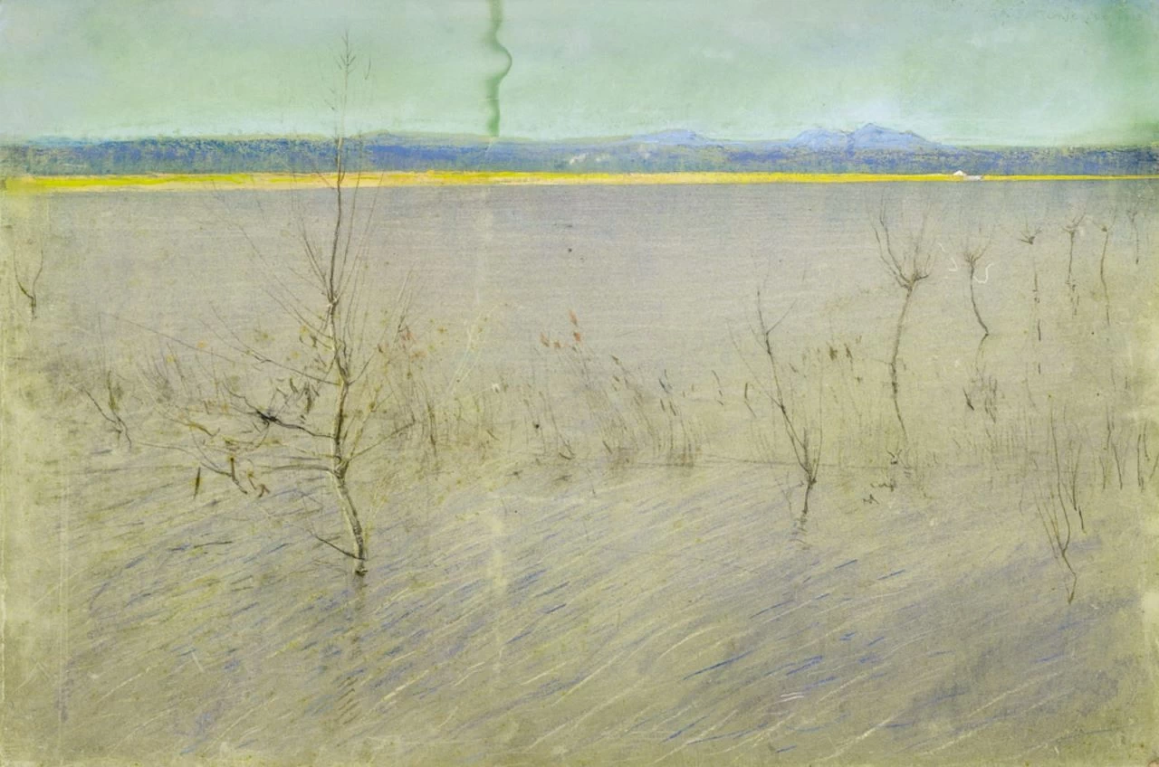 Alla Cava Zuccherina allagata - Fondo G.A. Sartorio. Palazzo della Farnesina, Roma